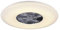 Reality Leuchten LED Deckenleuchten-Ventilator Visby R62402906, Kunststoff Chrom/Weiß matt, inkl. 60 Watt LED, Ventilator 40 Watt