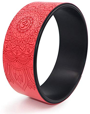 LIUJUAN Massage Yoga Wheel Back Training Fitness Gym Heimübung Yoga Zubehör Workout Yoga Wheel Roller Pilates Ausrüstung-Rot