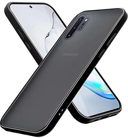 Cadorabo Hülle kompatibel mit Samsung Galaxy Note 10 Schutzhülle TPU Silikon Case Hybrid Matt Design Anti Rutsch Slim Kratzfest Gummi mit Rundumschutz Case Hülle für Galaxy Note 10 in Transparent