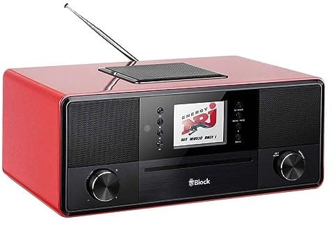 Block SR-50 Smartradio Internetradio und Netzwerkstreamer div. Farbdesigns (Farbe: Hochglanz Rot)