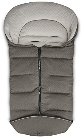 ABC Design Winterfußsack - gepolsterter Fußsack für kühlere Temperaturen - variable Anpassung an den Gurt des Kinderwagens (herb)