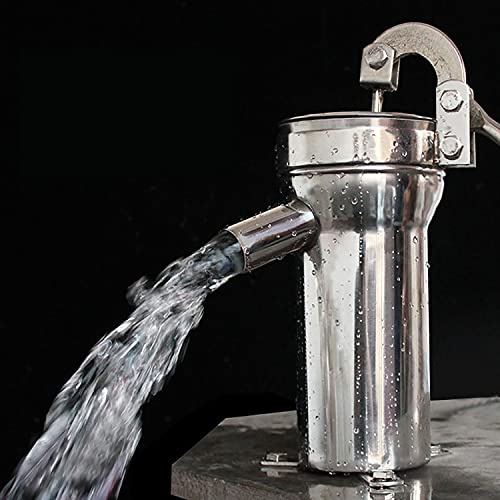 ANLONGLI Manuelle Wasserpumpenlift 10m Höhe 23,5 cm Edelstahl Handbuch Wasserpumpe Durable Hauspumpe Well Hand Schütteln Saugpumpe