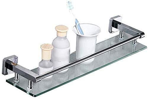 YGCBL Multifunctional Shelf,Bathroom Shelf, Full Copper Wall Hanger for Bathroom Mirror Glass Vanity Front Bathroom Shelf/40Cm