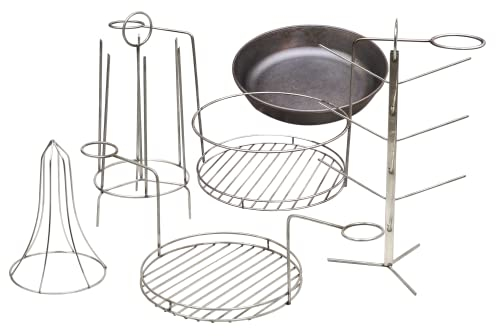 Big Set 6 in 1 maximale Möglichkeiten für Ihren Tandoor-Ofen, ultimative Erweiterung für Ihren Tandoor, das Zubehörset für grenzenlose Kreativität, perfekt für Fleisch, Fisch & Gemüse.