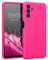 kwmobile Handyhülle kompatibel mit Samsung Galaxy A13 5G Hülle - gummierte Handy Case aus Silikon in Neon Pink