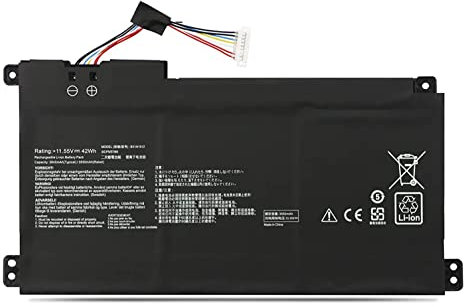 B31N1912 C31N1912 Batterie pour Ordinateur Portable Compatible avec ASUS VivoBook 14 E410MA L410MA E410KA E510MA E510KA F414MA E410MA-EK026TS EK018TS L410MA-BV058TS E510KA-EJ033TS Series(11.55V 42Wh)