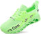 QDCFY Herren Barfußschuhe Outdoor Fitnessschuhe Sport Traillaufschuhe Atmungsaktiv Leicht Sneaker rutschfeste Sommer Grün 44EU
