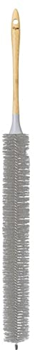 Vigar - Plumero Atrapapolvo - para Radiador de Calefacción - 6,5 x 6,5 x 77 cm - Colección Zeroline - Flexible y con Cerdas de Fibra Resistente - Gris