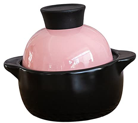 Zerodeko Mini Casserole Pottery Clay Pot Home Stove Pot Oven Clay Pottery Clay Casserole Cooking Pot Milk Household Stockpot Home Stew Pot Kitchen Stew Pot Small Tools With Cover