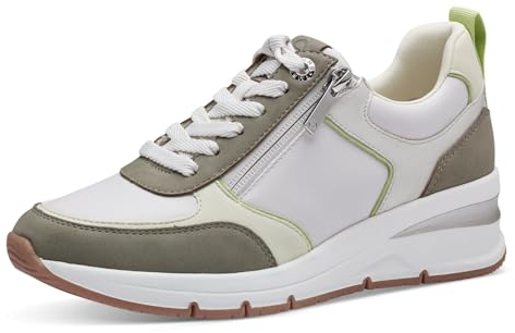 Tamaris Damen Sneaker Low Vegan; SAGE COMBINED/grün; 40