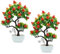 Warmhm 2st Künstlicher Obstbaum Künstliches Obstdekor Künstlicher Orangenbaum Im Topf Desktop-obstbaum Erdbeerbaum Topfbonsai Simulation Mini-Topf Tisch Haushalt Schaumstoff Büro