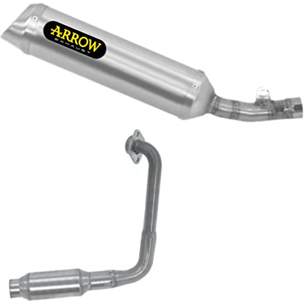 Arrow kompletter Auspuff zugelassen Open Thunder Aluminium kompatibel mit Yamaha MT125 MT-125 2021 2022
