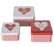 RiloStore 3er Set Keksdose Ich hab Dich lieb - rot Weiss gepunktet das Metall Eisen Dosen b8575 Weihnachten Keksdosen Vorratsdose Nikolaus Geschenk Aufbewahrung