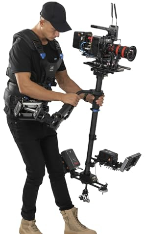 DF DIGITALFOTO Steadycam Thanos PROCINE, Sistema di Stabilizzazione Professionale per Fotocamera Cinematografica, Compatibile con ARRI ALEXA 35/AMIRA, Sony FX6, DJI Ronin4D Flex, Carico utile 5-35kg
