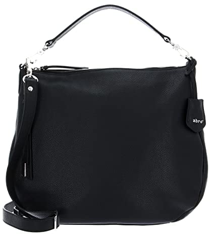 ABRO Damen Beutel Juna Big NOS Stofftasche, Black/Nickel