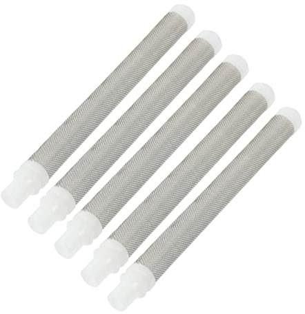 Veemoon 5st Sprühfilter Wagner Airless Weiße Wandfarbe Farbsprühsystem Airbrush Reinigungsset Primer Spray Farbspritzfilter Mesh Spritzpistole Luftlos Rostfreier Stahl