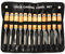 topolenashop SET 12 PZ SGORBIE PER INTAGLIO SCALPELLI SCALPELLINI UTENSILI LEGNO Art.01020