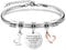 SAMORION 26 Brief Armband,Name Geschenk Inspirierende Armband,Manchmal Vergessen du,Dass Du So Großartig Bist Erinnerung Schmuck Für Frauen Geburtstagsg Armbänder für Freund Weihnachts Abschluss (I)