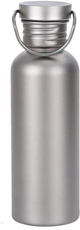 Titan-Wasserflasche, Trinkflasche, Titan-Flasche für Sport, Radfahren, tragbarer Wasserkocher, hitzebeständig, für Bergsteigen, Camping, Picknick