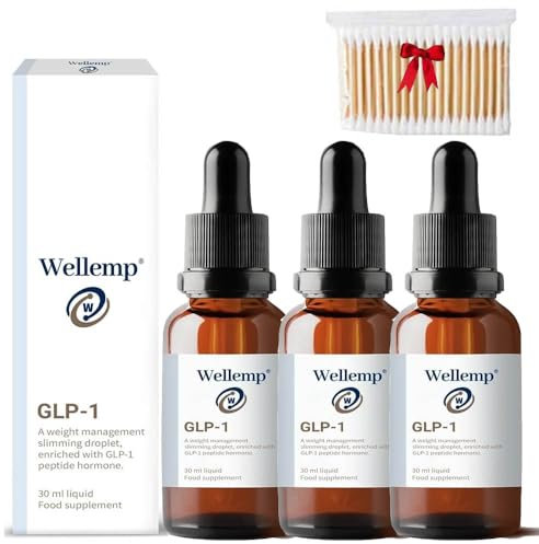 WELLEMP Gouttes De Vitamine Pour MéTabolisme Pour Homme Et Femme,Glp-1, Gouttes De Soins Du Corps,Bloqueur De Glucides Pour Homme Et Femme (3pcs)