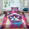 KAYZTGSDA Grumpy Cat-Bettwäsche-Set, 3D-Druck, Kissenbezüge, Mikrofaser, pflegeleicht, antiallergisch, weich und glatt, für Kinder, Teenager, Jungen und Mädchen, Einzelbett (135 x 200 cm)