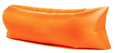 Aufblasbares Sofa, Wasserdichtes Luftsofa, Sofa Aufblasbar Reißfestem Gewebe von bis zu 200kg, Tragbares Wasserdichtes Aufblasbare, Air Lounger für Camping, Park, Strand, Hinterhof,Orange