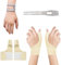 Zonoori 1 paio di fasce per pollice sinistra destra con set di fascia per polso, fascia elastica per il pollice (beige)