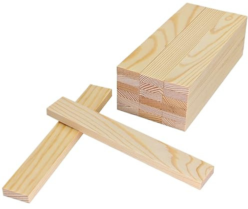HAOBIN mattoncini di legno Blocchi Legno di Tiglio 200x30x10 mm mm Blocchi Costruzioni Legno Blocchi Legno Tiglio Naturale Legname per progetti di bricolage e deco,per costruzioni e rivestimenti (20)