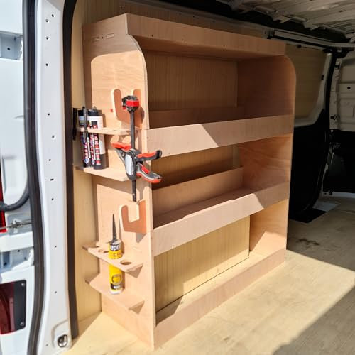 DIN Renault Trafic L1 (SWB) 2015+ Rear Side Van Rack Shelves