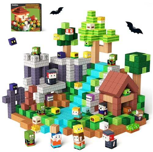 GobiDex 100 PCS Magnetic Blocks – Educational Sensory & Building Toy for Kids Ages 3+ | Group Activity & Birthday Gift for Toddlers, Boys & Girls