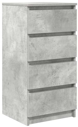 vidaXL Credenza Grigio Cemento 37,5x35x76 cm in Legno Multistrato, armadietto, credenza, Armadio da corridoio, Buffet, Armadio da Cucina