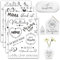 BOOMTOP 4 Blatt Rub On Sticker Muttertag Mama Transferaufkleber Selbstklebend Beste Mama der Welt Geschenk Aufkleber Rub On Folie Sprüche Deutsch Rub Ons Schwarz für Glas Holz Raysin Möbel Gips