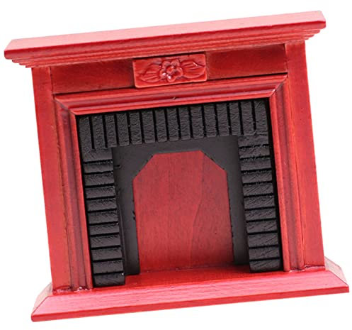 HEMOTON Petite Cheminée Bois De Mini Meubles Fourniture De Décoration pour Maison Miniature