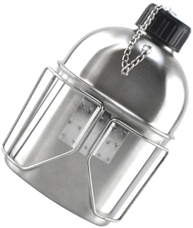 JUMPLAWN Borraccia Termica Acciaio Inossidabile Portatile Per Escursioni e Attività All Aperto Completo Di Utensili Per Campeggio e Viaggi