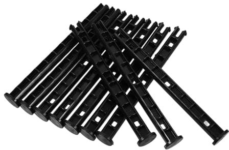 TOPPERFUN 10pcs Trash Can Lid Latch Pin Set Replacement Wheelie Bin Lock and Connecting Axle for 240l Garbage Bins Sturdy Plastic Trash Can Accessories for Outdoor Use