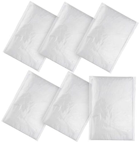 Dalephoric 6 Pièces 4 x 5 m Bâche de Protection Peinture, Bâche de Peintre, Films de Recouvrement, Feuilles de Plastique Imperméables, Film Plastique Protection, pour Déménagement et Rénovation