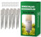 Novatool 10x Einschlagbodenhülsen-Set 71x71x750mm Bodenhülse Sonnenschirm Pfostenträger Zaunpfosten Holzpfosten Bodenhülsen Einschlaghülse Bodenanker Erdspieß zum Einschlagen, verzinkt, mit Schrauben