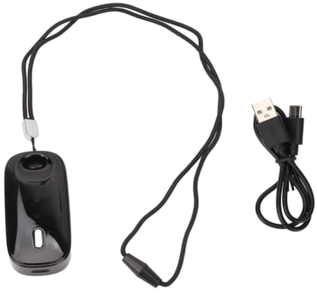 Tuesoa Wearable Air Necklace, Rechargeable Mini Low Noise Air Purifier, Travel Size Negative Ion Air Purifier Black