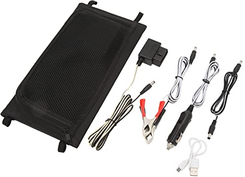 Kelawoly Panneau Solaire Pliable, Silicium Monocristallin, Haute efficacité, Chargeur Solaire Portable pour Voitures, Camping-cars, Téléphones, Tablettes, Double Sortie USB 30 W
