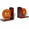 Tidyard Serre-Livres Mappamondo avec 2 Globes terrestres Bois 16,5 x 17,5 x 9,5 cm