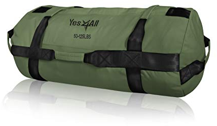 Yes4All Sandsack 20/30/50/80 kg – Gewichtssack fürs Fitnessstudio – Powerbag für Core-Training, Laufen, Workout & Powerlifting – Ungefüllt geliefert