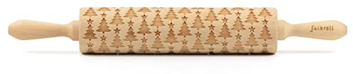 Folkroll 3D-Motiv-Teigrolle 43 cm Christbaum