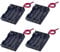 Yosawo 4x1.5V（6V） AAA Battery Holder Case,4 Pieces 4 Soltx1.5V DIY Battery Storage Box with Red and Black Wire Leads (4S AAA)