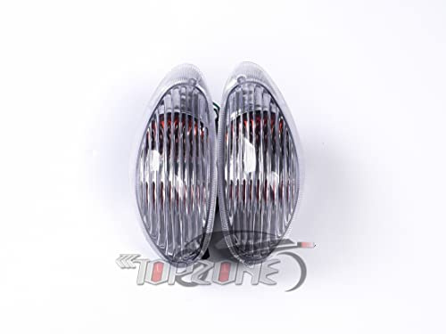 Blinklicht Blibker Idicator Lampe für 1998-2006 SU-ZUKI Katana – GSX600 /1998-2006 GSX750 (transparent)