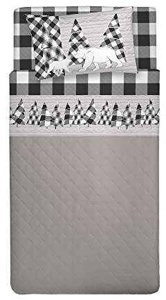 PENSIERI DELICATI Bettwäsche Set Einzelbett 100% Baumwolle, Einzelbett Max 120x200 Inklusive Bodenblech, Deckblatt und 1 Kissenbezug, Made in Italy, Kanada Weiß Fantasie