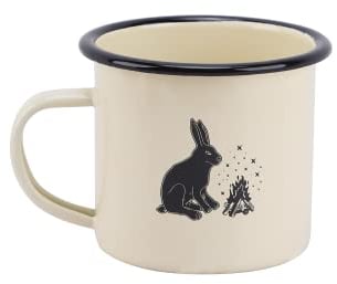 Fire-Maple FIREMAPLE Enamel Coffee Tea Mug Portable Drinking Camping Cup Ideal for Home Office Travel 350ml (12 oz)