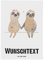 Mr. & Mrs. Panda Personalisierte Postkarte Faultier Pärchen - Personalisierte Geschenke, Liebe, Postkarte mit Wunschtext, Faultierliebe, Grußkarte