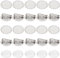 GOMAKERER 30 Sets Leere Broschen, 304 Blanko-Cabochon-Brosche-Basisfassungen Aus Edelstahl, Broschennadel-Tabletts Mit Glas-Cabochons Für Die Herstellung von Hochzeitsschmuck, DIY-Handwerk