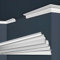 MARBET DESIGN - Modanature decorative in polistirene XPS, colore bianco, da soffitto (angolo interno ed esterno, E-42)