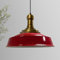 bamyum Asletl Long-Knob Hängelampe Industrial Vintage Ø41 cm, Küchenlampe Hängend Vintage, Pendelleuchte Esstisch Vintage, Hängelampe Esstisch, Wohnzimmerlampe Pendelleuchte Rot Metall Küchenlampe